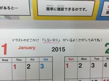 お薬カレンダー2015