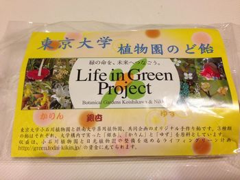 東京大学植物園のど飴